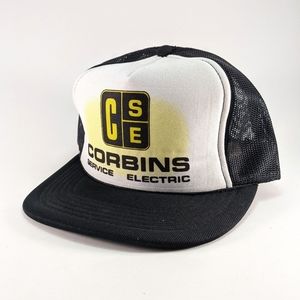 Vintage Corbins Service Electric Trucker Hat Rare